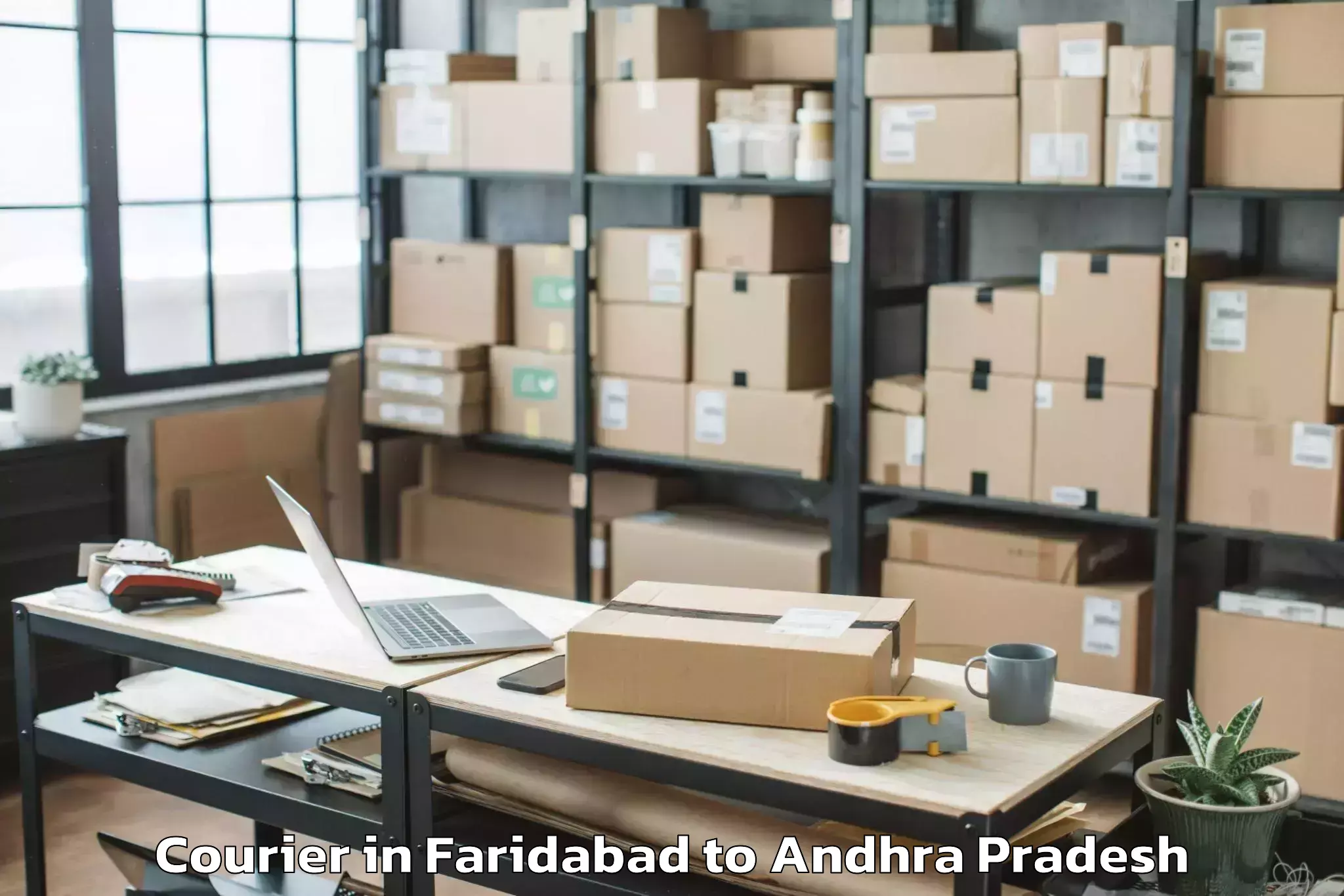 Affordable Faridabad to Pittalavanipalem Courier